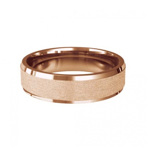 Patterned Designer Rose Gold Wedding Ring - Dilectio
